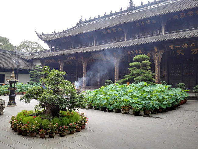 Buddha Hall at Baoguang Monastery in Xindu